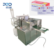Fully automatic alcohol prep pad swab making machine to make alcohol swabs